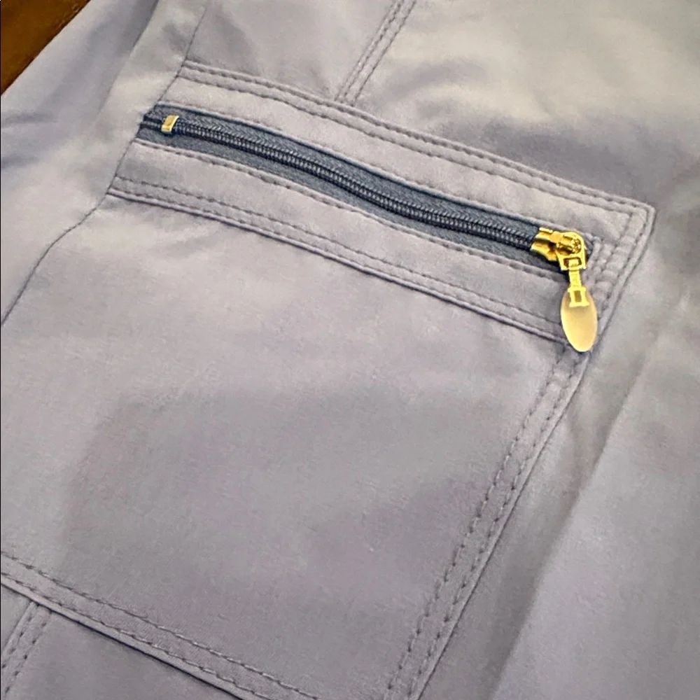 Chico's Periwinkle Cargo Bermuda Shorts